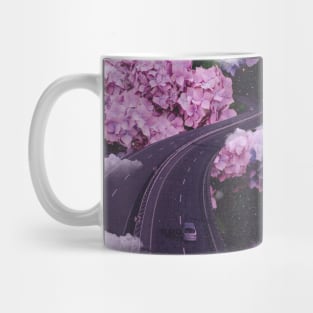 Pink Flower Road Mug